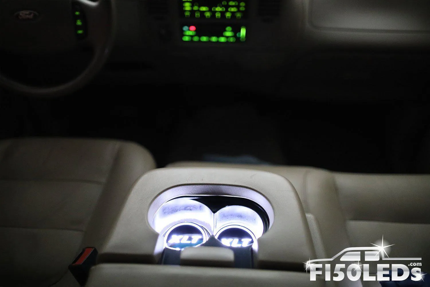 1997-03 F150 LED Cup Holder Coaster Kit