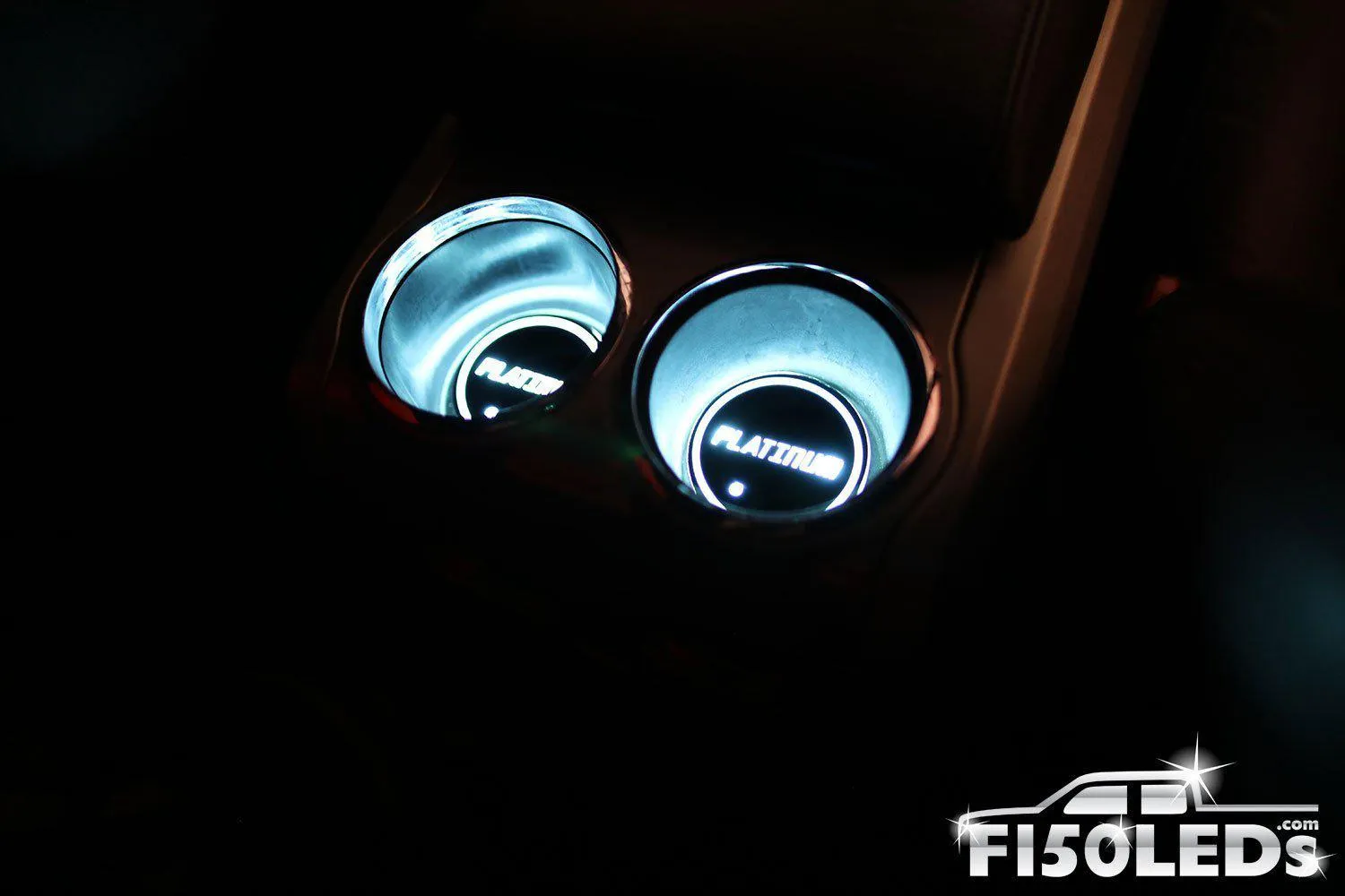 2009-14 F150 LED Cup Holder Coaster Kit