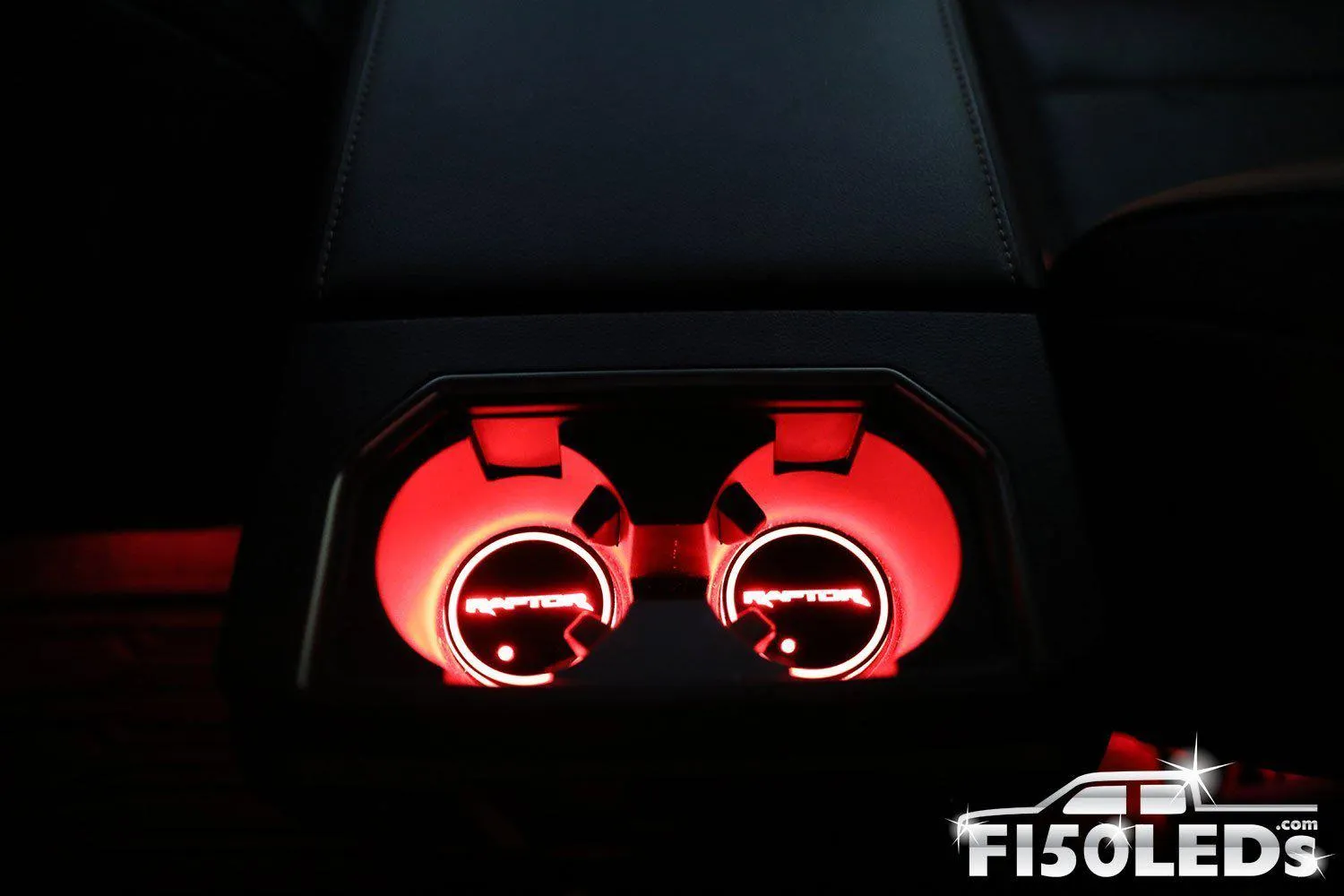 2010-14 F150 Raptor LED Cup Holder Coaster Kit