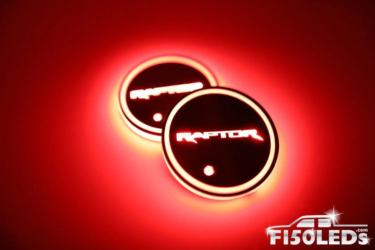 2010-14 F150 Raptor LED Cup Holder Coaster Kit