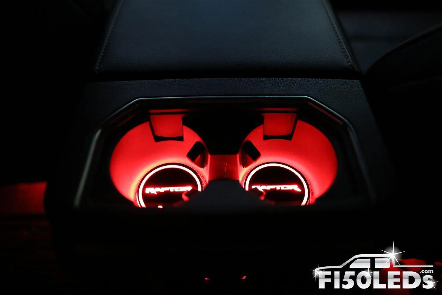 2010-14 F150 Raptor LED Cup Holder Coaster Kit