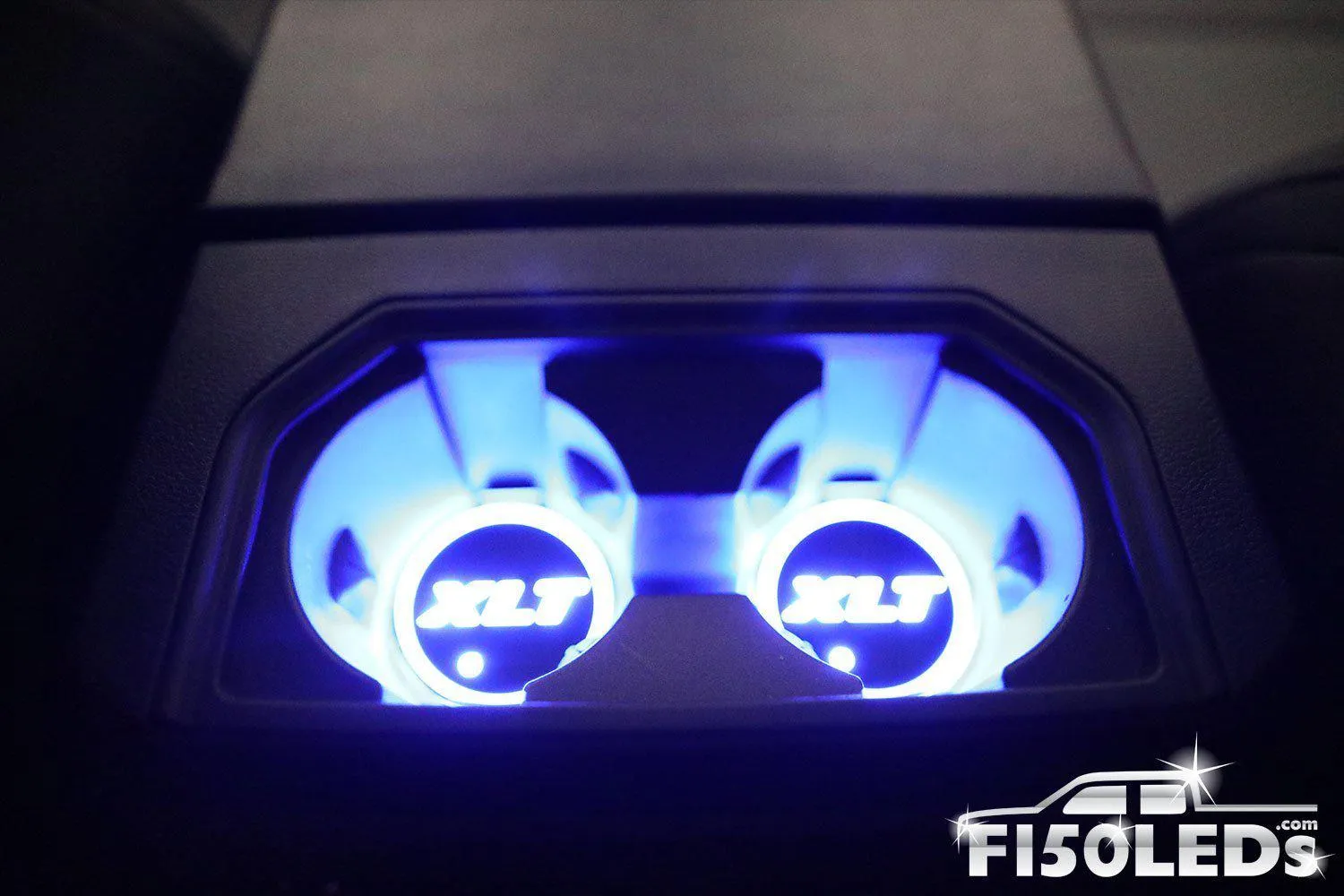 2015 - 2020 F150 LED RGB Cup Holder Coaster Light Kit