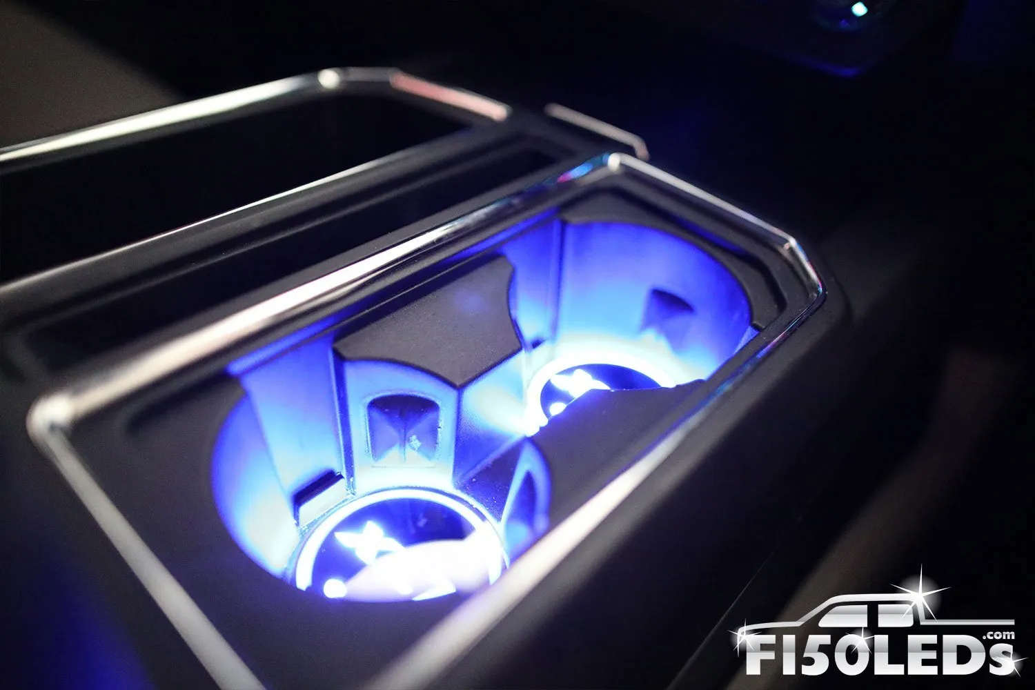 2017 - 2022 F250 Super Duty LED Cup Holder Coaster Kit