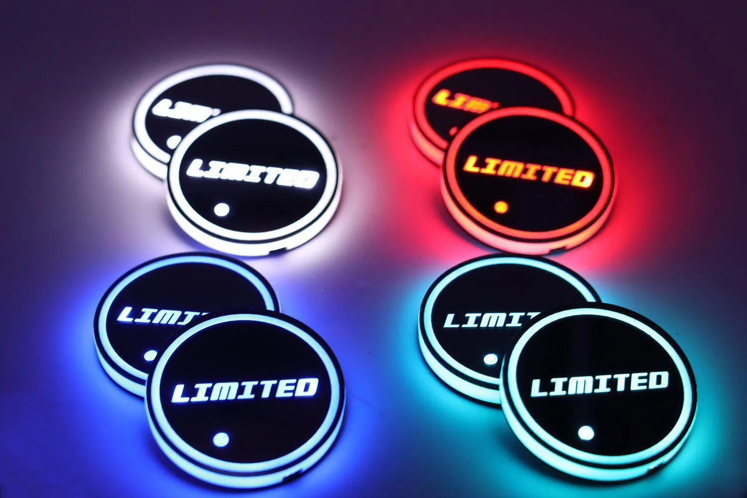 2021 - 2023 F150 LED RGB Cup Holder Coaster Light Kit