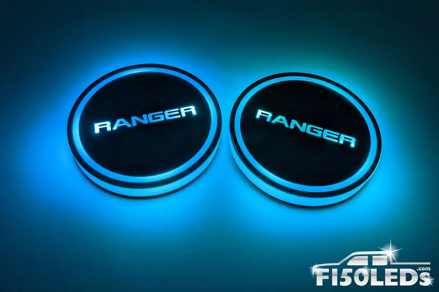 2024 Ford Ranger LED Cup Holder Coaster Kit