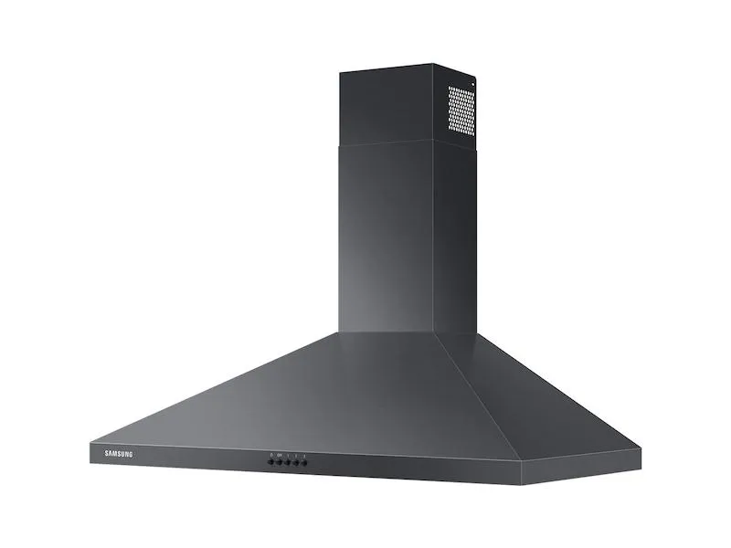 36" Wall Mount Hood in Black Stainless Steel