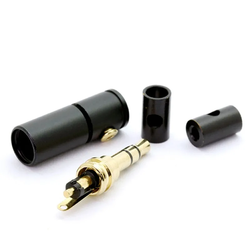 3Pcs 3.5Mm 3 Pole Stereo Male Jack 3.5 Audio Plug Connector Diy Solder Adapter For Shure 2Mm 4Mm 6Mm