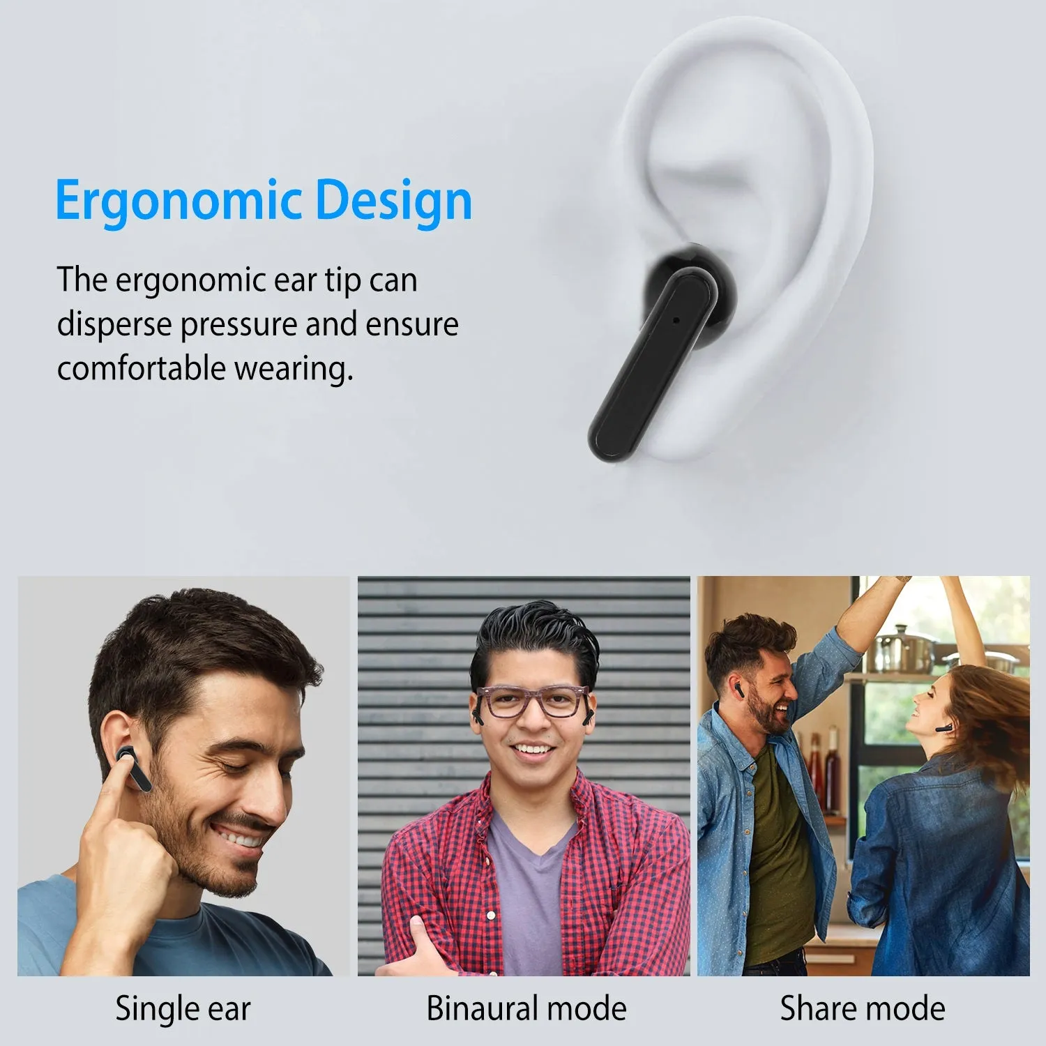 5.3 TWS Wireless Earbuds Touch Control Headphone