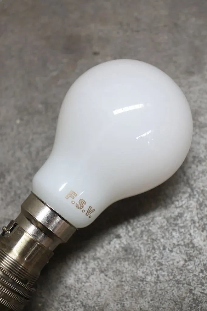 6W B22 Filament LED A60 Round 2200K Opal Bulb Dimmable