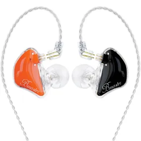 BASN Bmaster PRO 2-Pin Triple Drivers In Ear Monitor Headphones (Orange-Black)