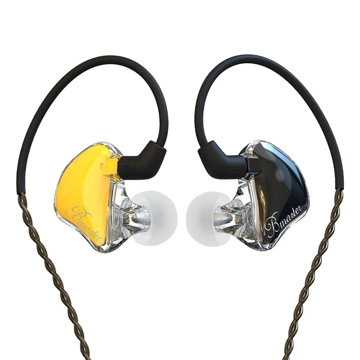 BASN Bmaster PRO Triple Drivers In Ear Monitor Headphones (Golden-Black)