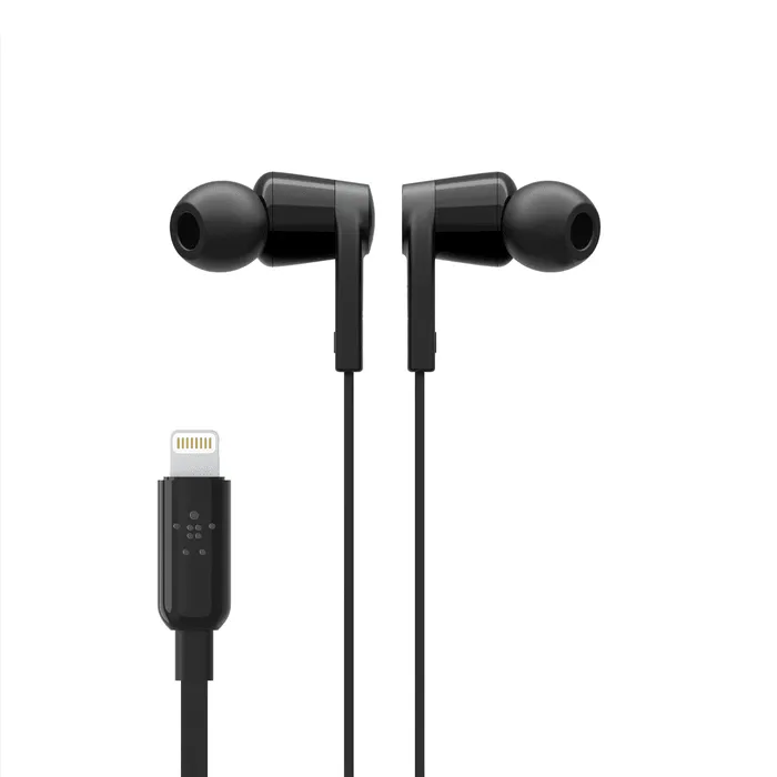 Belkin SOUNDFORM Headphones Lightning Connector Premium Sound - Black & White