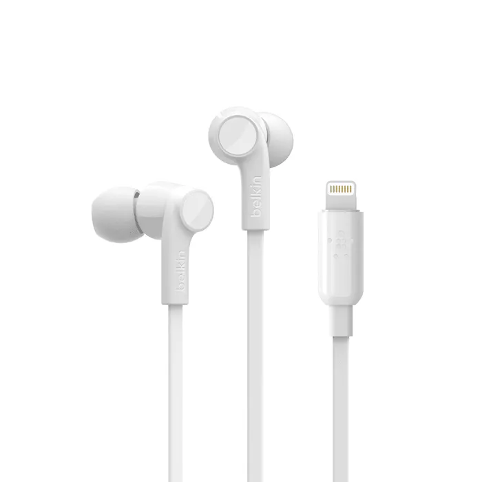 Belkin SOUNDFORM Headphones Lightning Connector Premium Sound - Black & White