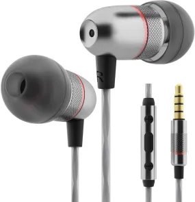 Betron ELR50 Earphones in Ear with Microphone Remote Control Including Carry Case 6 Silicon Ear Buds