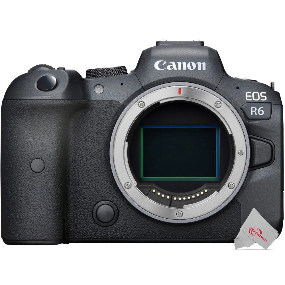 Canon EOS R6 Mirrorless Digital Camera Body with Extra Canon LP-E6NH Lithium - Ion Battery