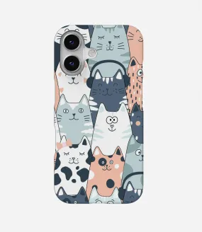 Cat Music Doodle Phone Case