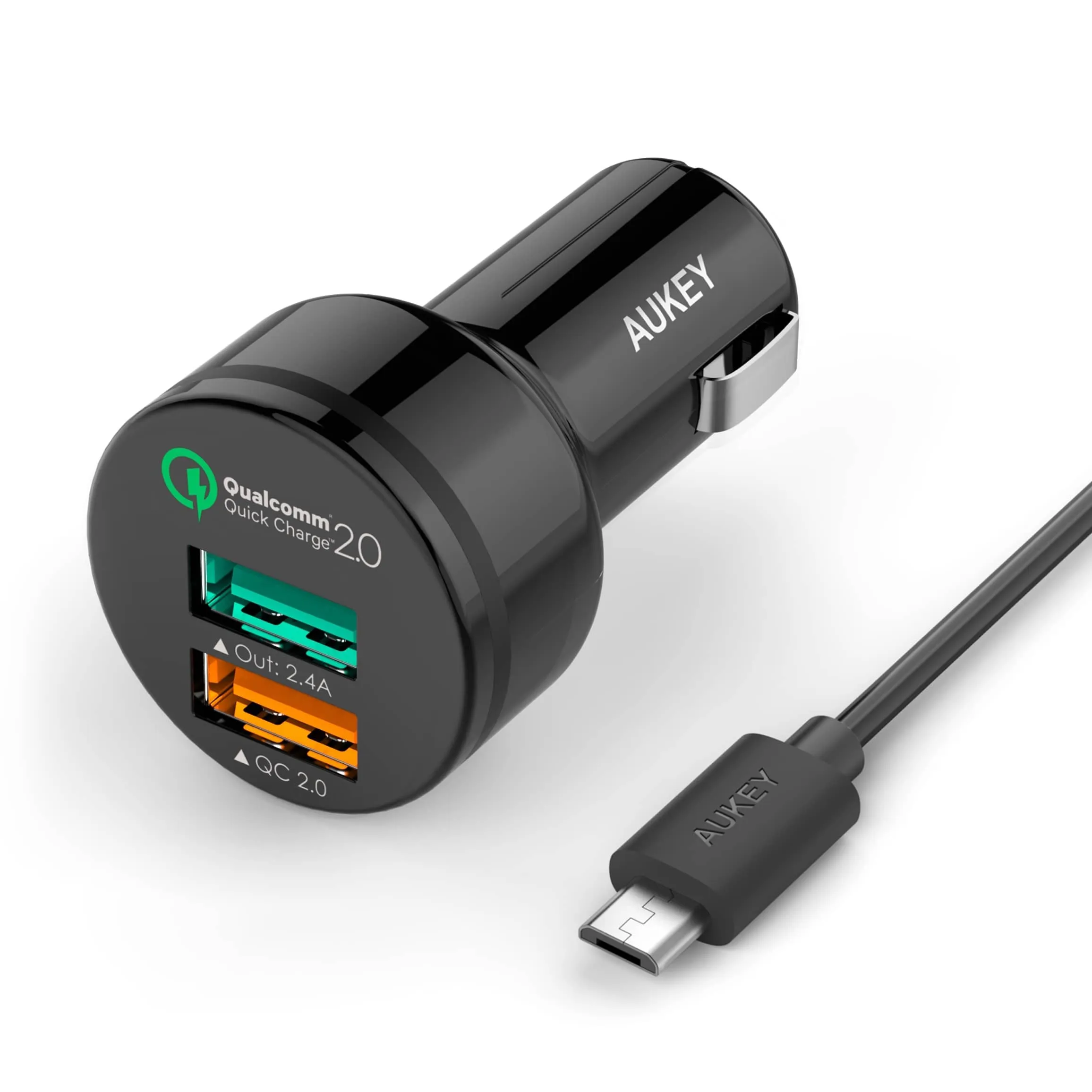 CC-T1 Qualcomm Quick Charge 2.0 30W 2 Port USB Car Charger