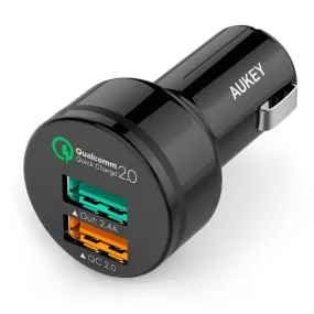 CC-T1 Qualcomm Quick Charge 2.0 30W 2 Port USB Car Charger