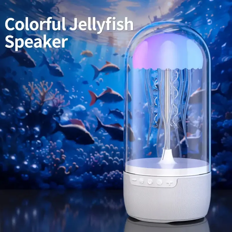 Colorful Jellyfish Mood Lamp Wireless Bluetooth Speaker