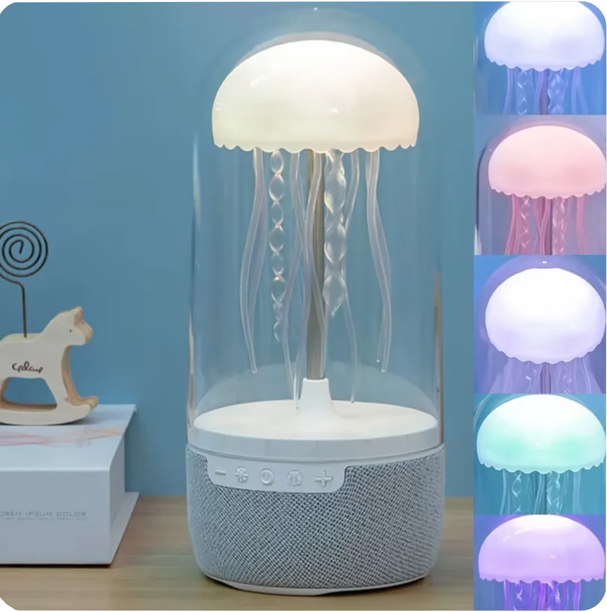 Colorful Jellyfish Mood Lamp Wireless Bluetooth Speaker