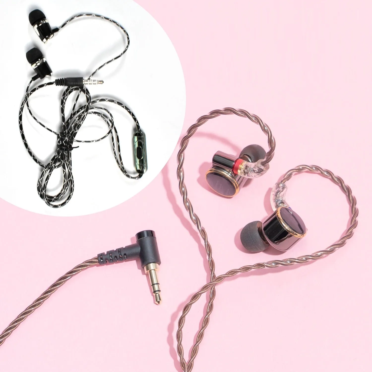 EARPHONE ISOLATING STEREO HEADPHONES WITH HANDS-FREE CONTROL EARPHONE ( 1PC )