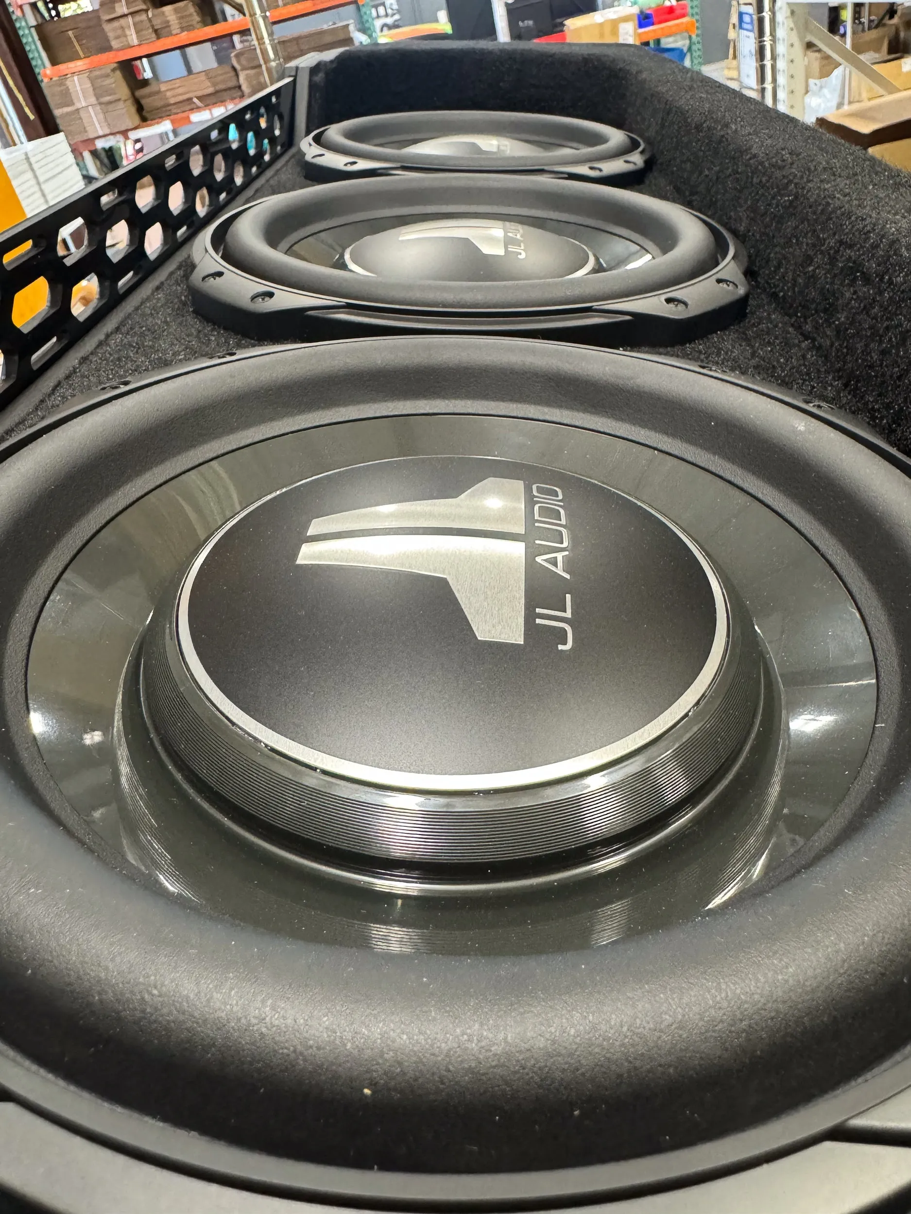 Flagship Underseat Three 10-inch JL Audio 10TW3 Series Subwoofer Enclosure for Select 2020-2022 F-Series Super Duty Trucks with Non-Amplified Factory Systems