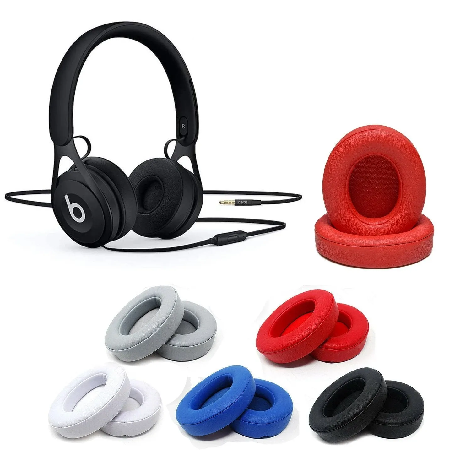 For Beats by Dr Dre Studio 2.0 3.0 Wired Earphone Replacement Ear Pads Cushion