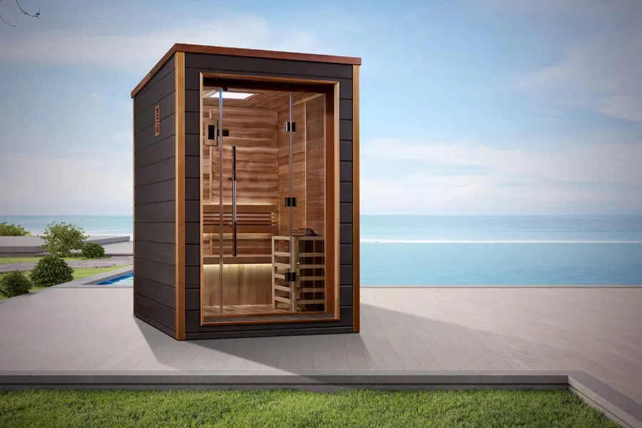 Golden Designs Narvik 2 Person Outdoor-Indoor Traditional Sauna