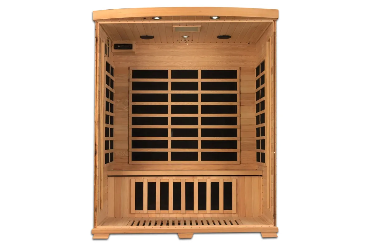 Golden Designs Pro 6 "Melanie" 3-Person Near Zero EMF Far Infrared Sauna (2025 Edition)