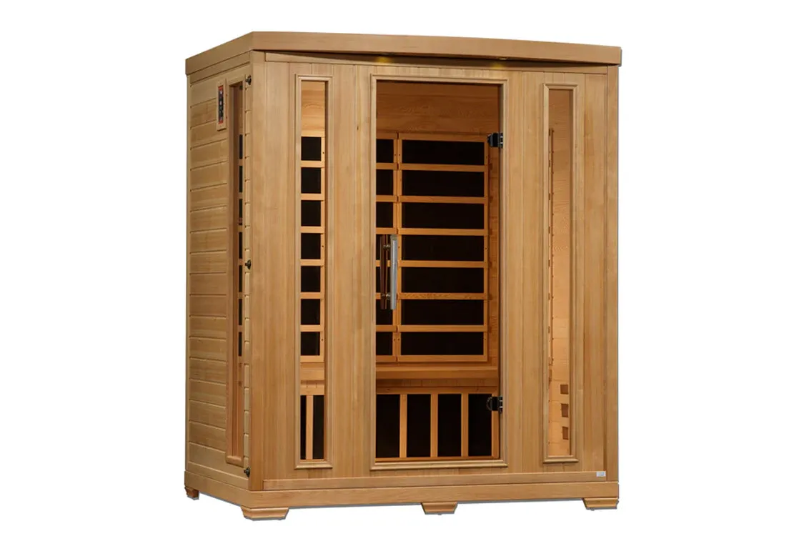 Golden Designs Pro 6 "Melanie" 3-Person Near Zero EMF Far Infrared Sauna