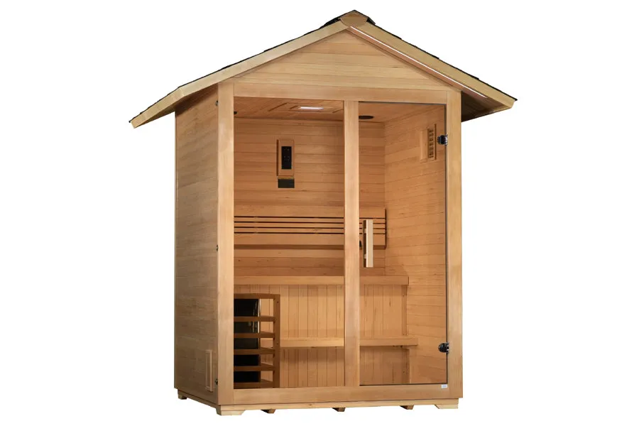 Golden Designs "Arlberg" 3 Person Traditional Outdoor Sauna