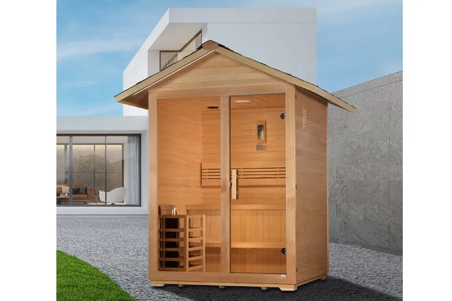 Golden Designs "Arlberg" 3 Person Traditional Outdoor Sauna