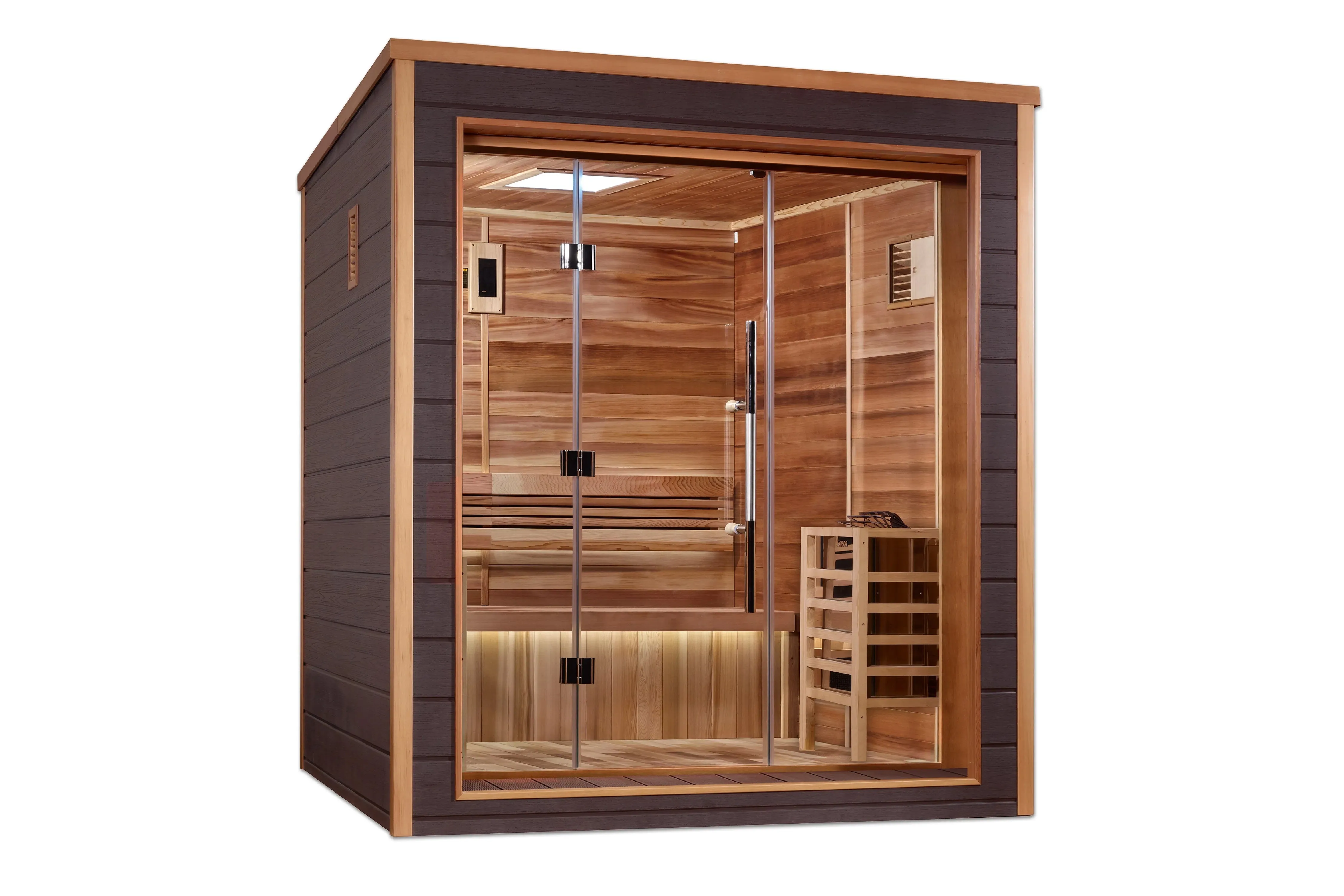 Golden Designs "Drammen" 3-Person Outdoor/Indoor Traditional Sauna