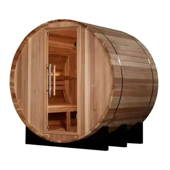 Golden Designs "St. Moritz" 2 Person Barrel Traditional Sauna