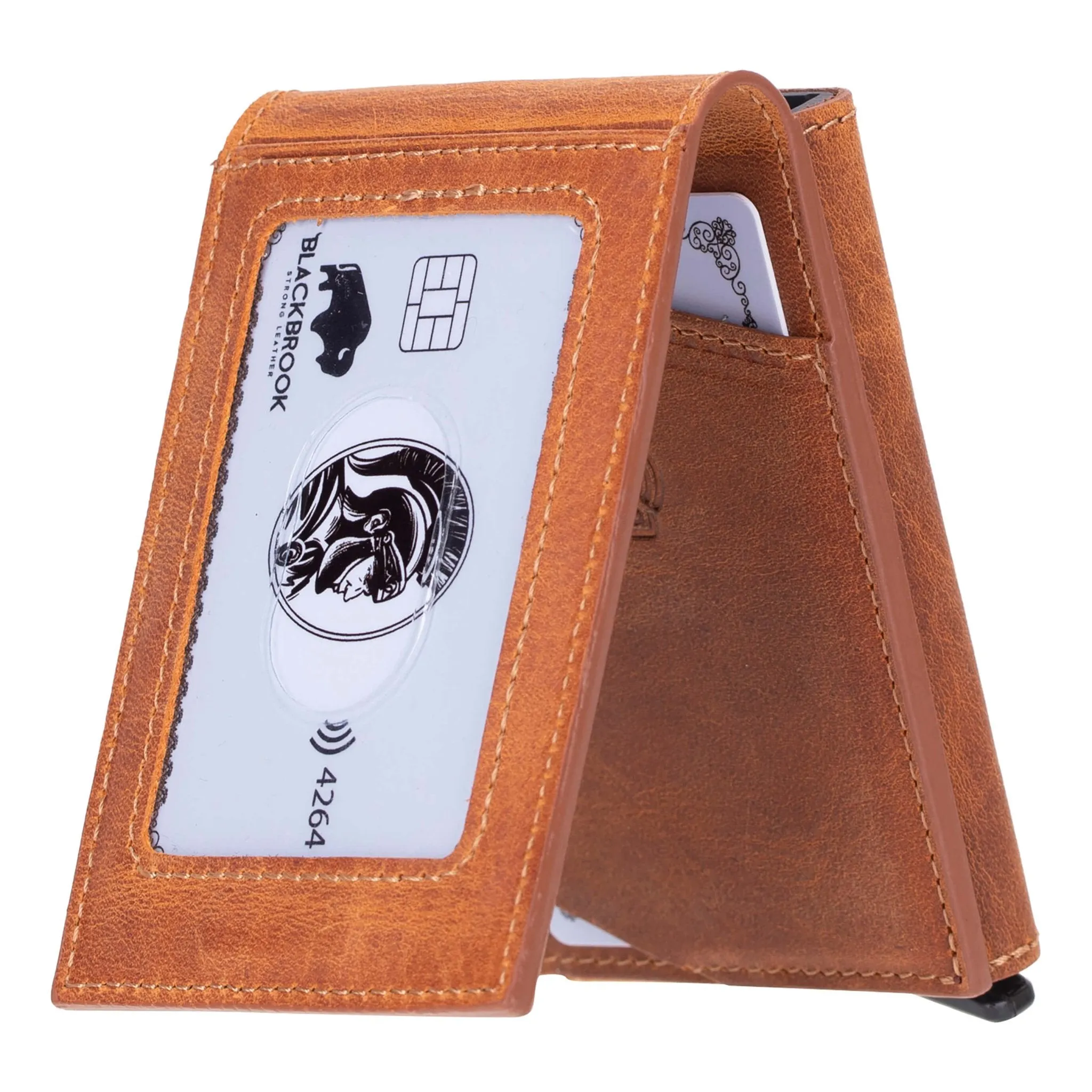 Grant Card Holder Wallet, Golden Brown