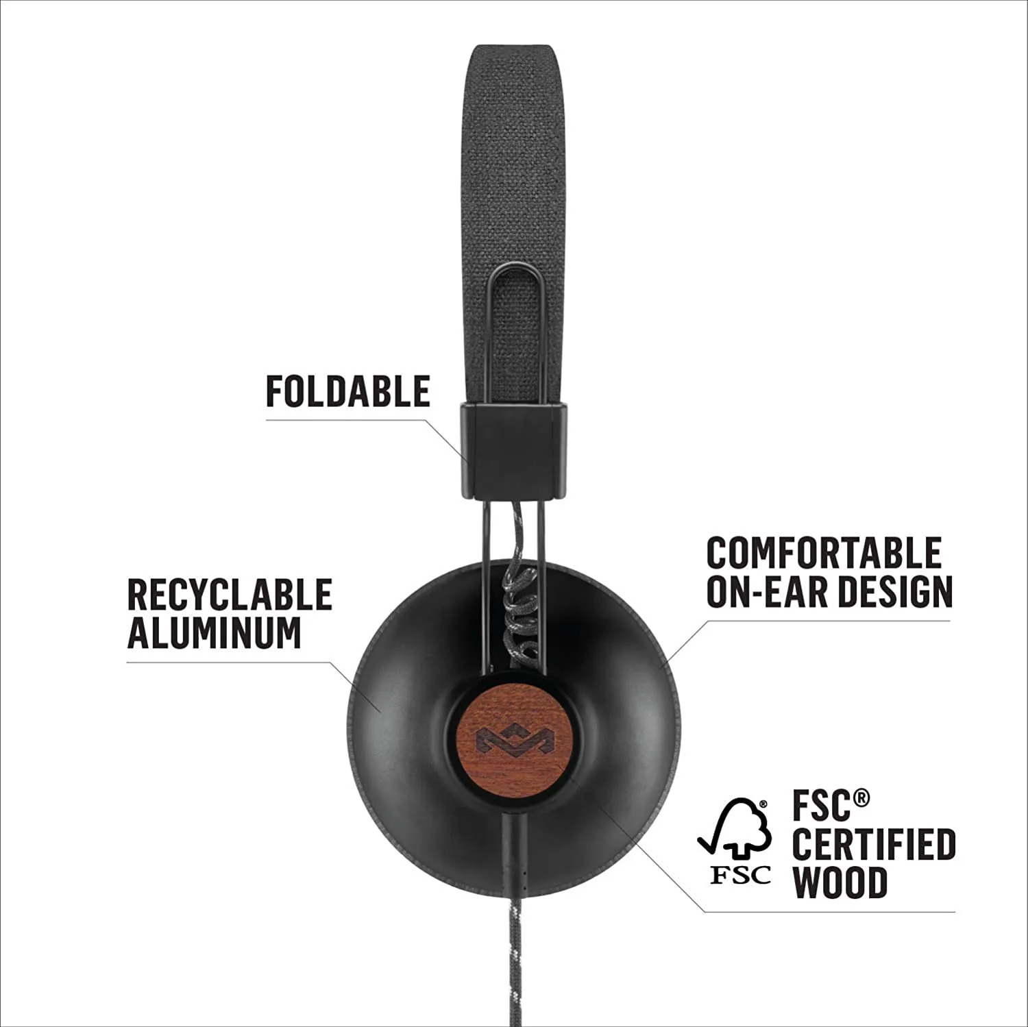 House of Marley Positive Vibration 2 Over-Ear Wired Headphones