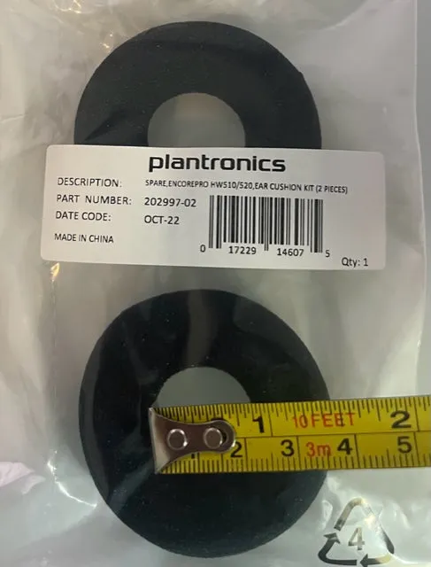 HP Plantronics Replacement Ear cushions (2) Encore Pro HW510 HW520