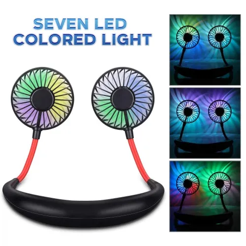 iHip Wireless Earbuds Headphone with LED Neck Fan