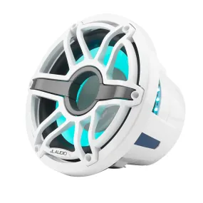 JL Audio M6 10" Marine Infinite-Baffle Subwoofer w/Gloss White Sport Grille  Transflective LED Lighting - M6-10IB-S-GwGw-i-4 [010-03085-00]