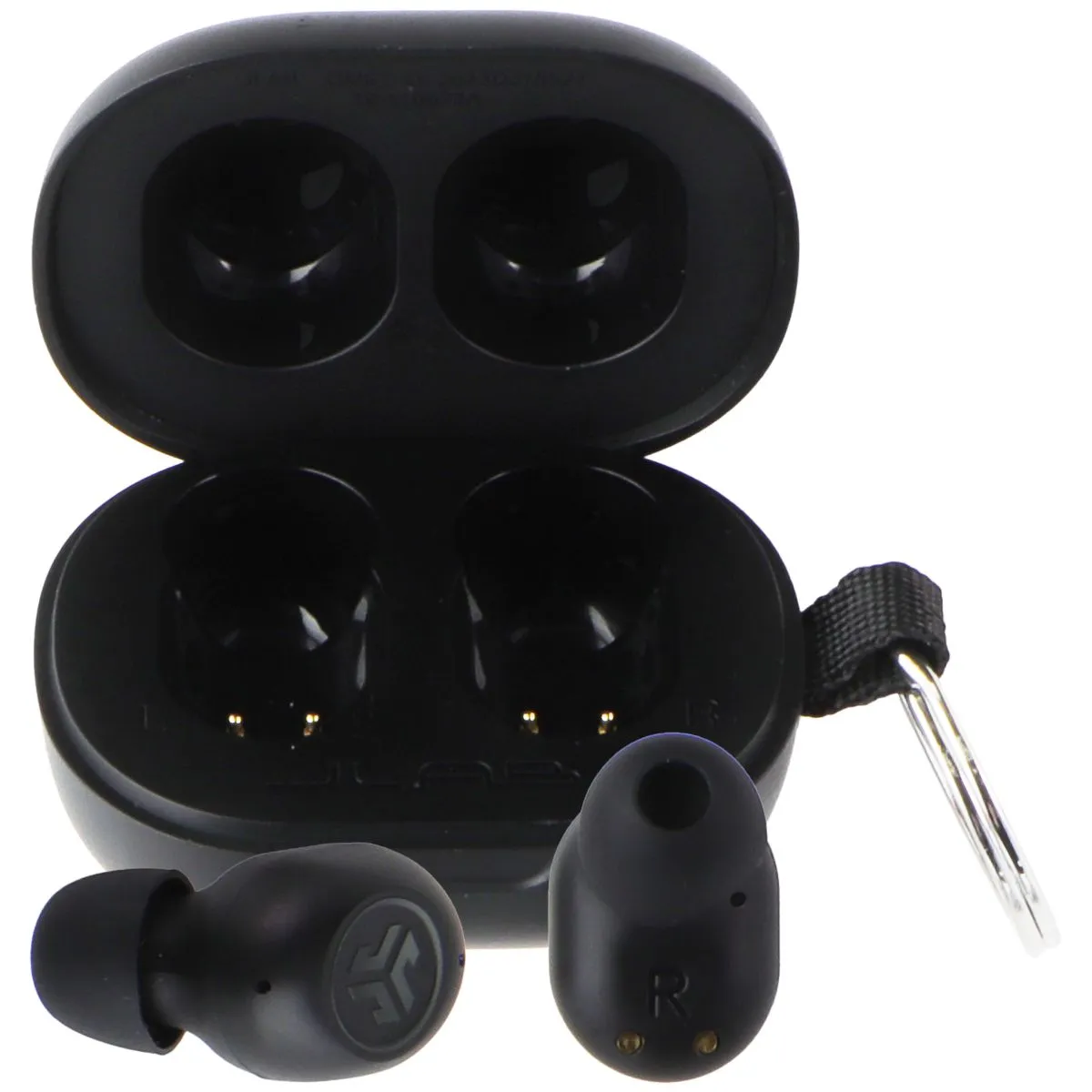 JLab JBuds Mini True Wireless Bluetooth Earbuds   Charging Case - Charcoal Black