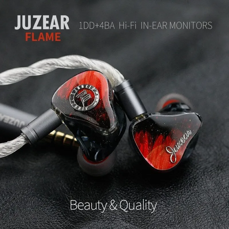 JUZEAR FLAME 1DD 4BA Hybrid In-Ear Earphone Monitor