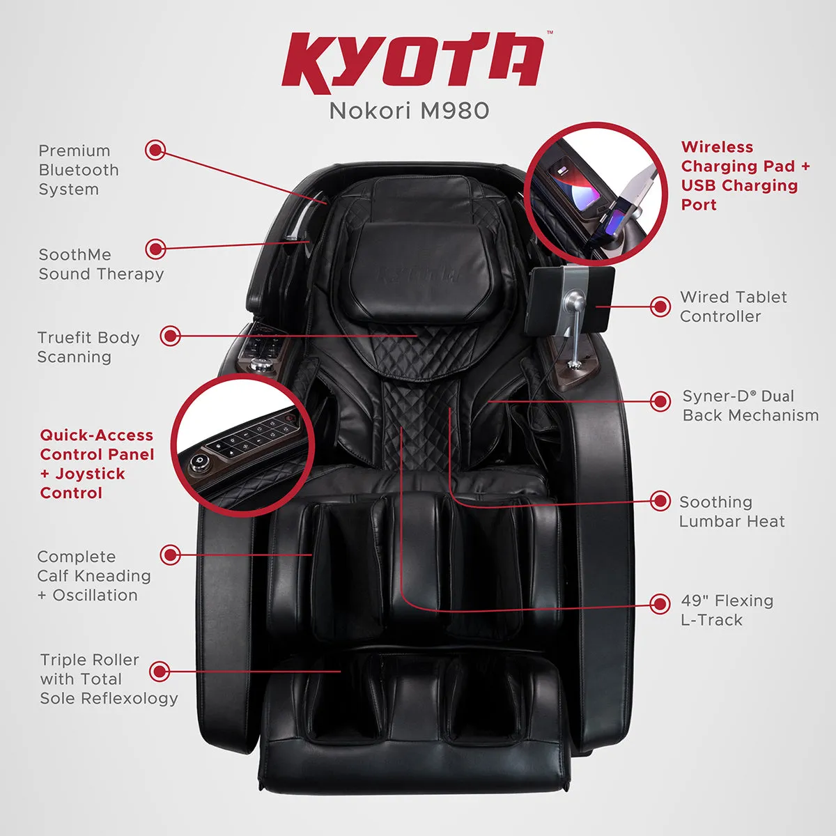 Kyota Nokori™ M980 Syner-D® Massage Chair