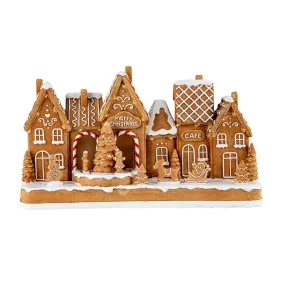 LED Musical Gingerbread Village Scene USB