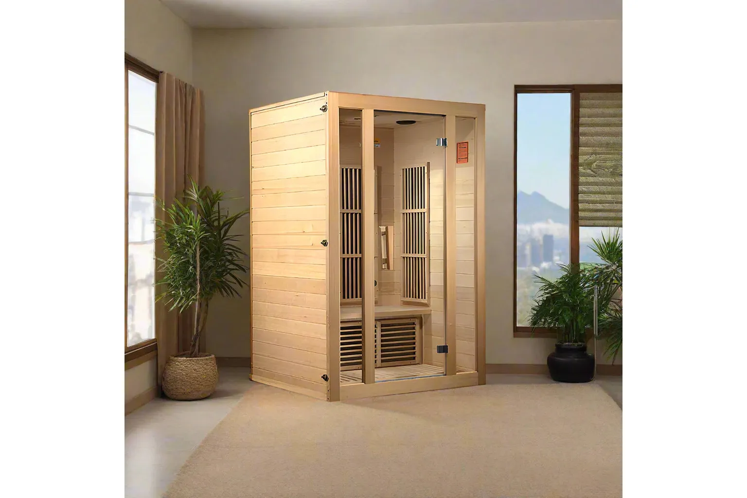 Maxxus "Seattle" 2 person Low EMF FAR Infrared Sauna