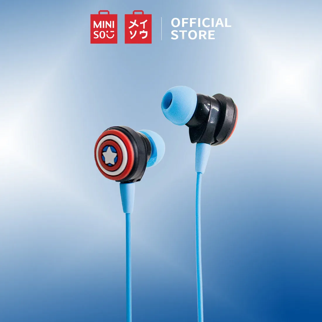 MINISO x Marvel - Cute Cartoon Silicone Earbuds with Mic