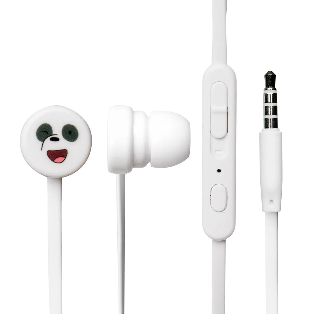 MINISO x We Bare Bears - In-Ear Headphones With Mic & Free Storage bag