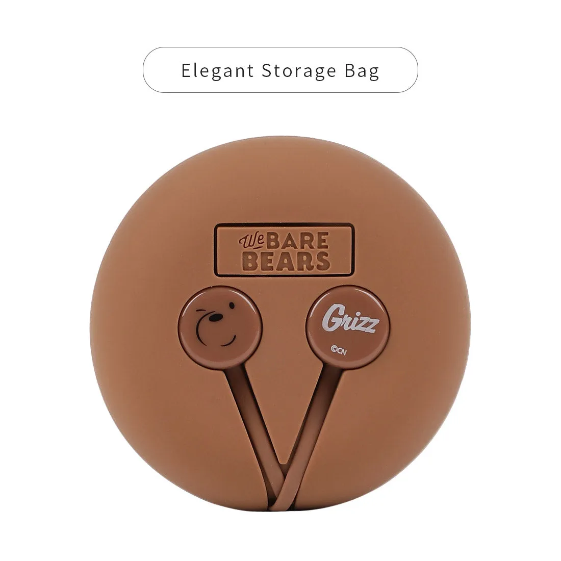 MINISO x We Bare Bears - In-Ear Headphones With Mic & Free Storage bag