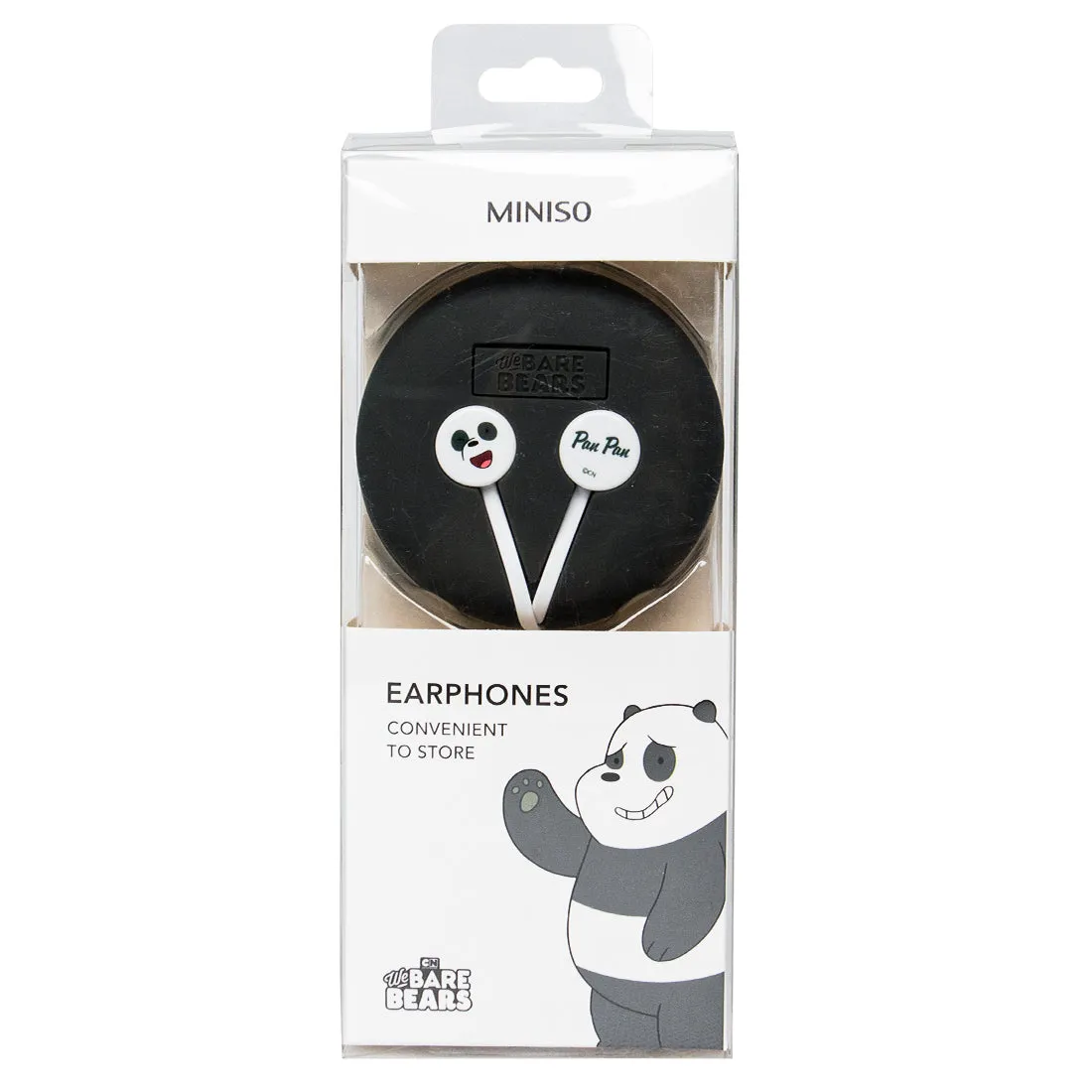 MINISO x We Bare Bears - In-Ear Headphones With Mic & Free Storage bag