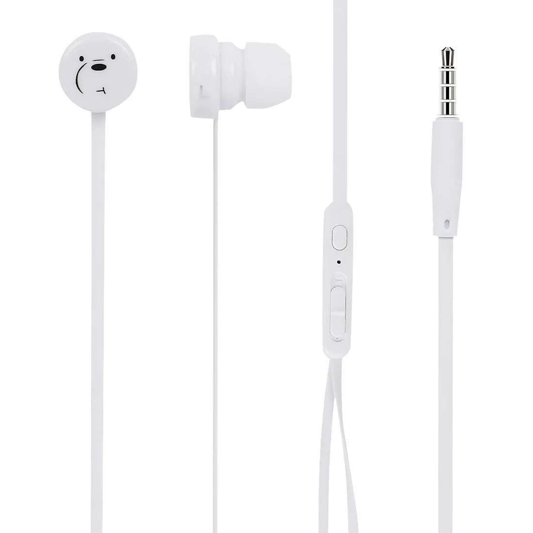 MINISO x We Bare Bears - In-Ear Headphones With Mic & Free Storage bag