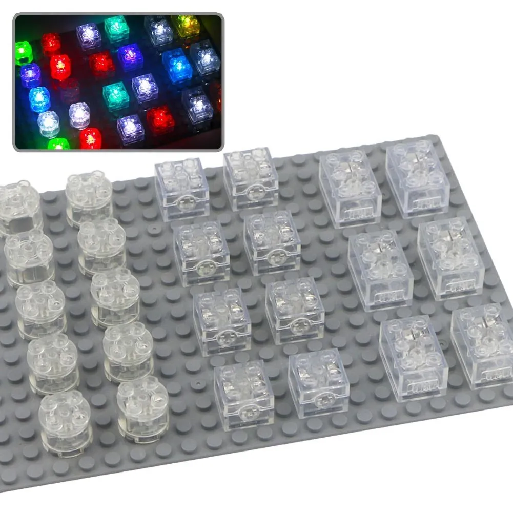 MOC  Compatible  Creative Building Blocks LED MOC Brick City Street Light Kits Light-Emitting Accessories Parts DIY Educational Construction Toys